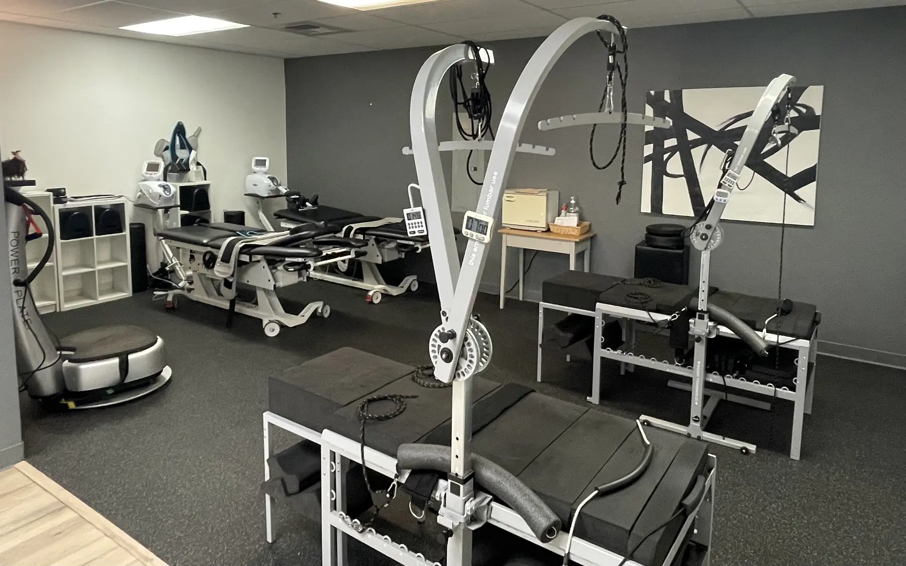 Corrective care equipment inside the Palm Springs practice